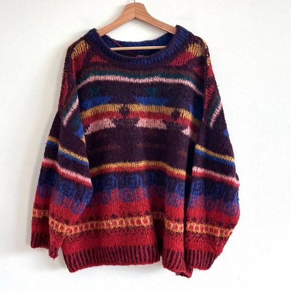 Free People Sunset Canyon Alpaca oversized sweater size small - Picture 3 of 8